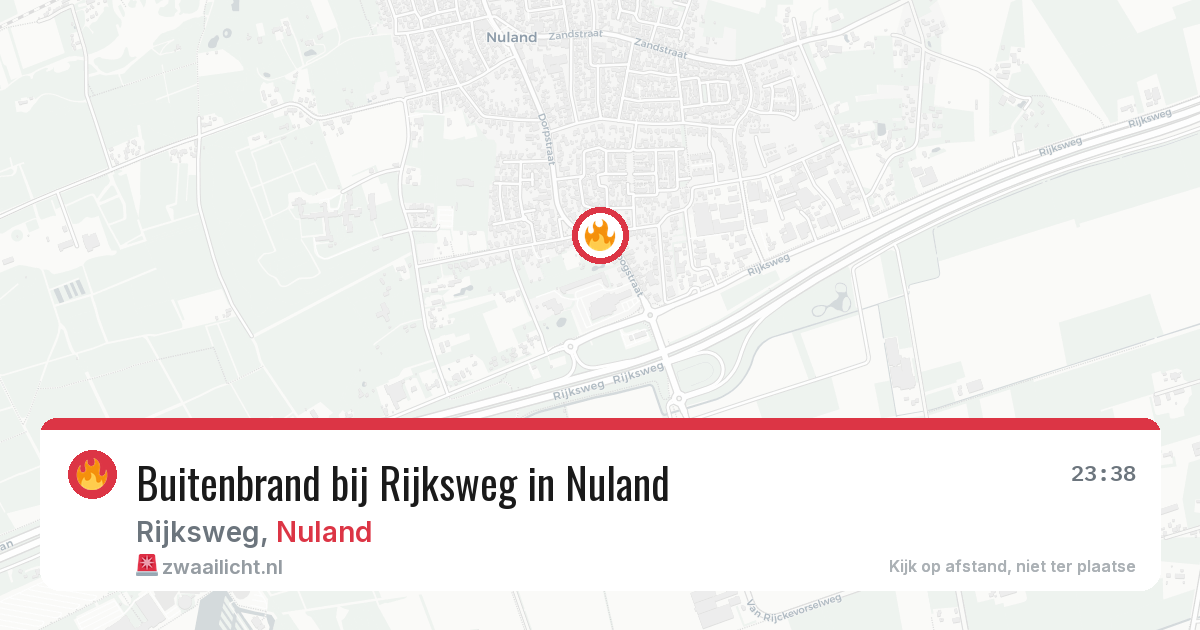 Buitenbrand bij Rijksweg in Nuland — 4 jun 2026