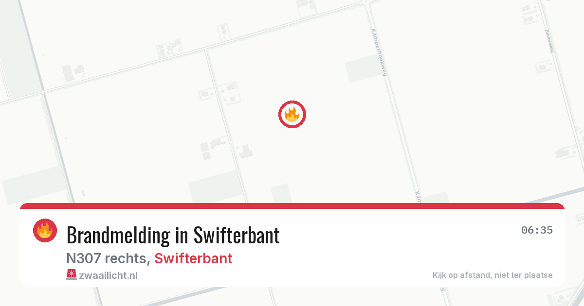 Brandmelding in Swifterbant — 14 aug 2026