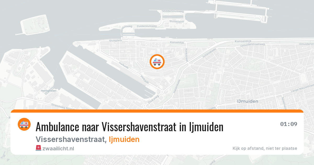 Ambulance naar Vissershavenstraat in Ijmuiden — 13 jun 2026