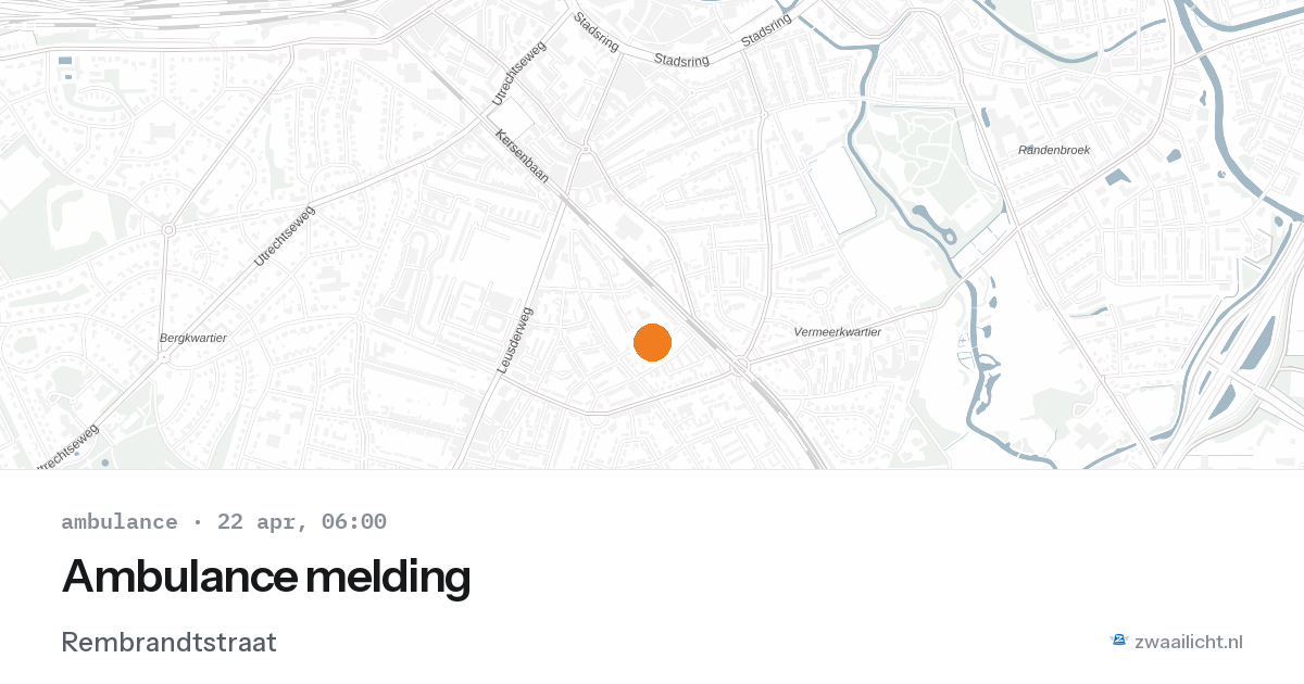 Ambulance melding — 22 apr 2026
