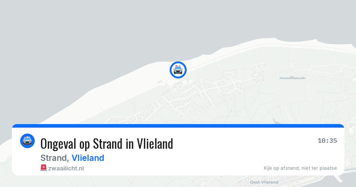 Ongeval op Strand in Vlieland — 21 jun 2026