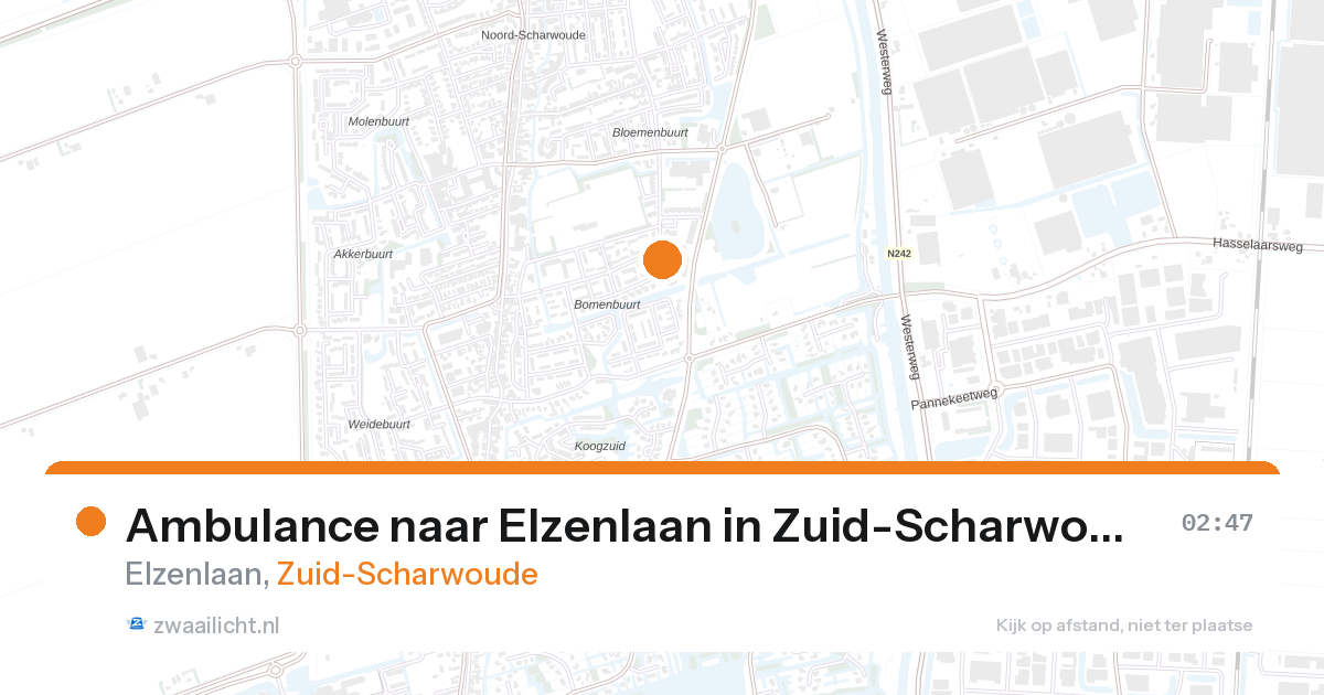 Ambulance naar Elzenlaan in Zuid-Scharwoude — 7 feb 2026