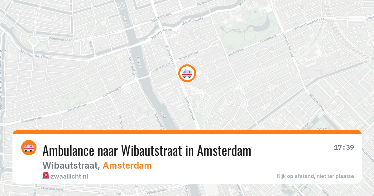 Ambulance naar Wibautstraat in Amsterdam — 21 apr 2026