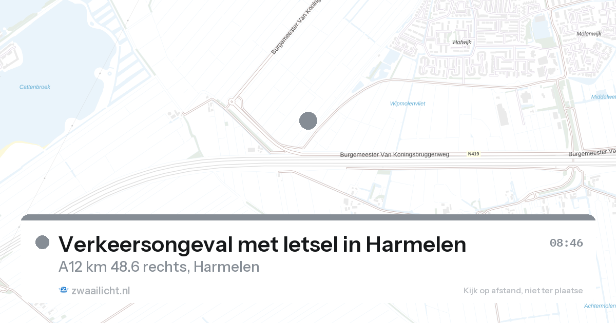 Verkeersongeval met letsel in Harmelen — 26 aug 2026