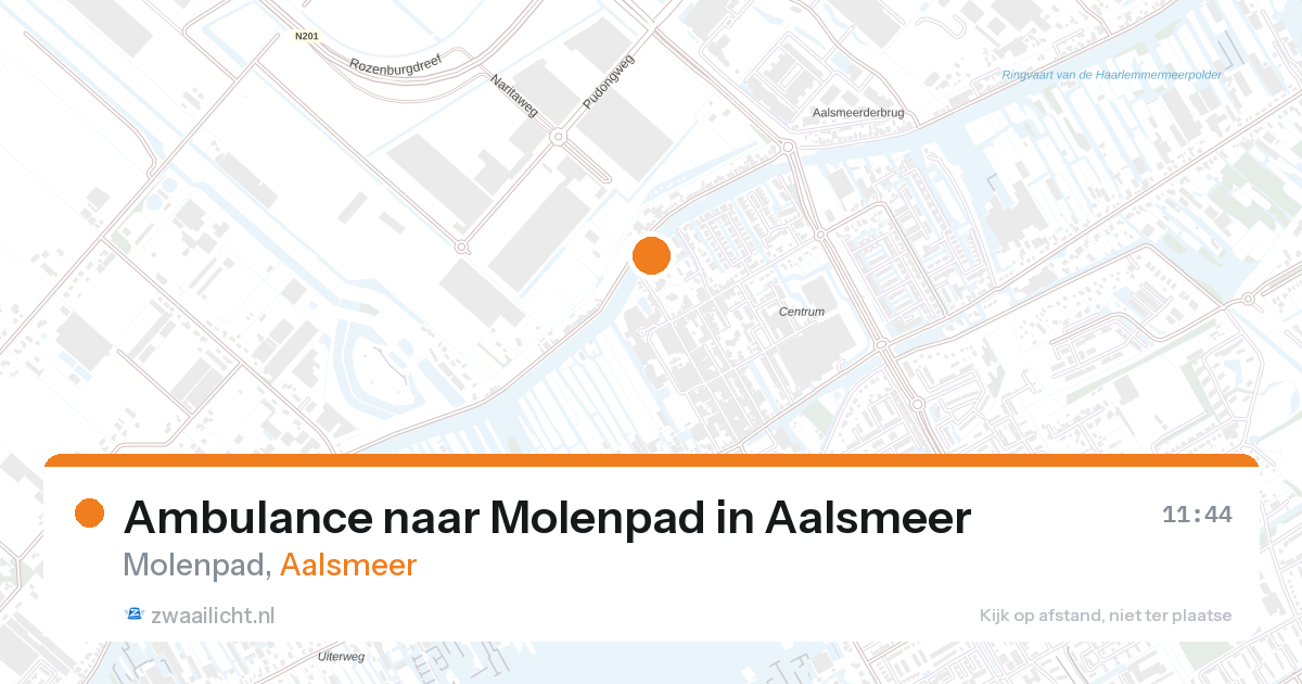 Ambulance naar Molenpad in Aalsmeer — 28 aug 2026