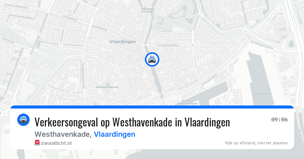 Verkeersongeval op Westhavenkade in Vlaardingen — 18 mei 2026