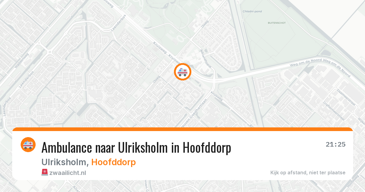 Ambulance naar Ulriksholm in Hoofddorp — 22 jul 2026