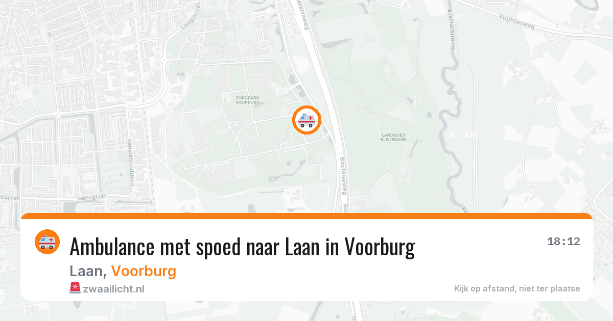 Ambulance met spoed naar Laan in Voorburg — 20 apr 2026