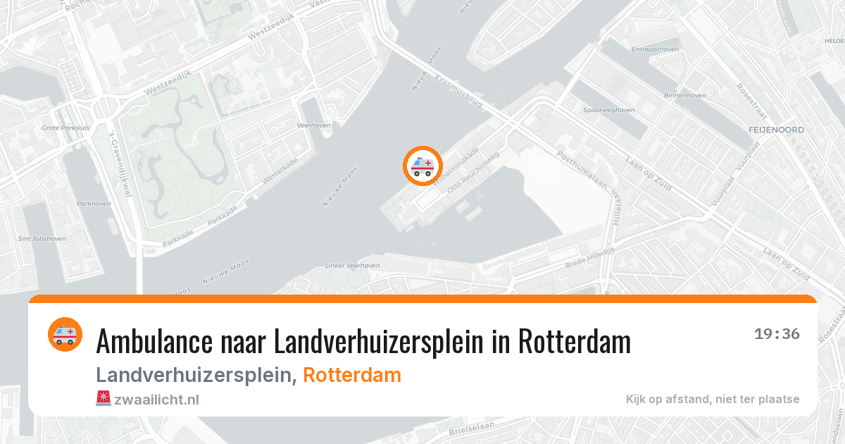 Ambulance naar Landverhuizersplein in Rotterdam — 24 jun 2026