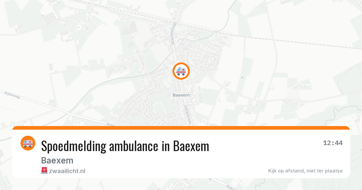 Spoedmelding ambulance in Baexem — 7 aug 2026