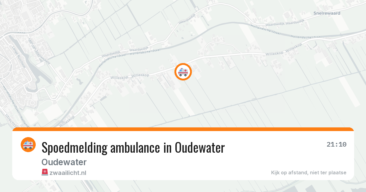 Spoedmelding ambulance in Oudewater — 27 mrt 2026