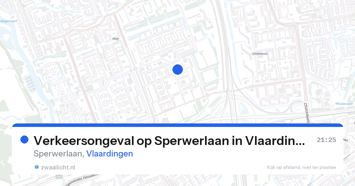 Verkeersongeval op Sperwerlaan in Vlaardingen — 10 feb 2026