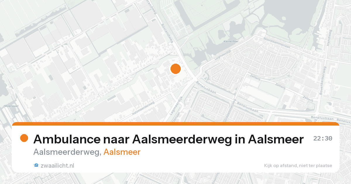 Ambulance naar Aalsmeerderweg in Aalsmeer — 23 jul 2026