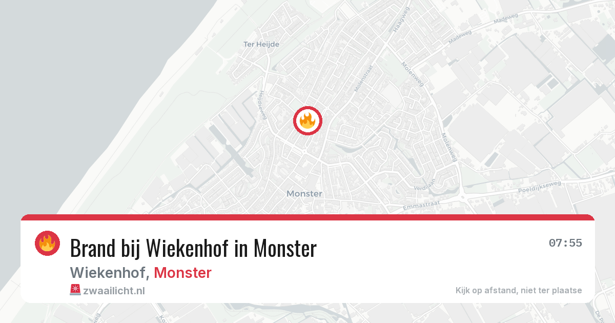 Brand bij Wiekenhof in Monster — 21 mrt 2026