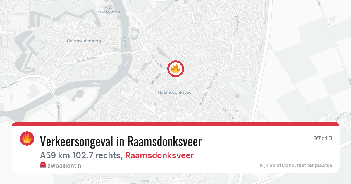 Verkeersongeval in Raamsdonksveer — 9 feb 2026