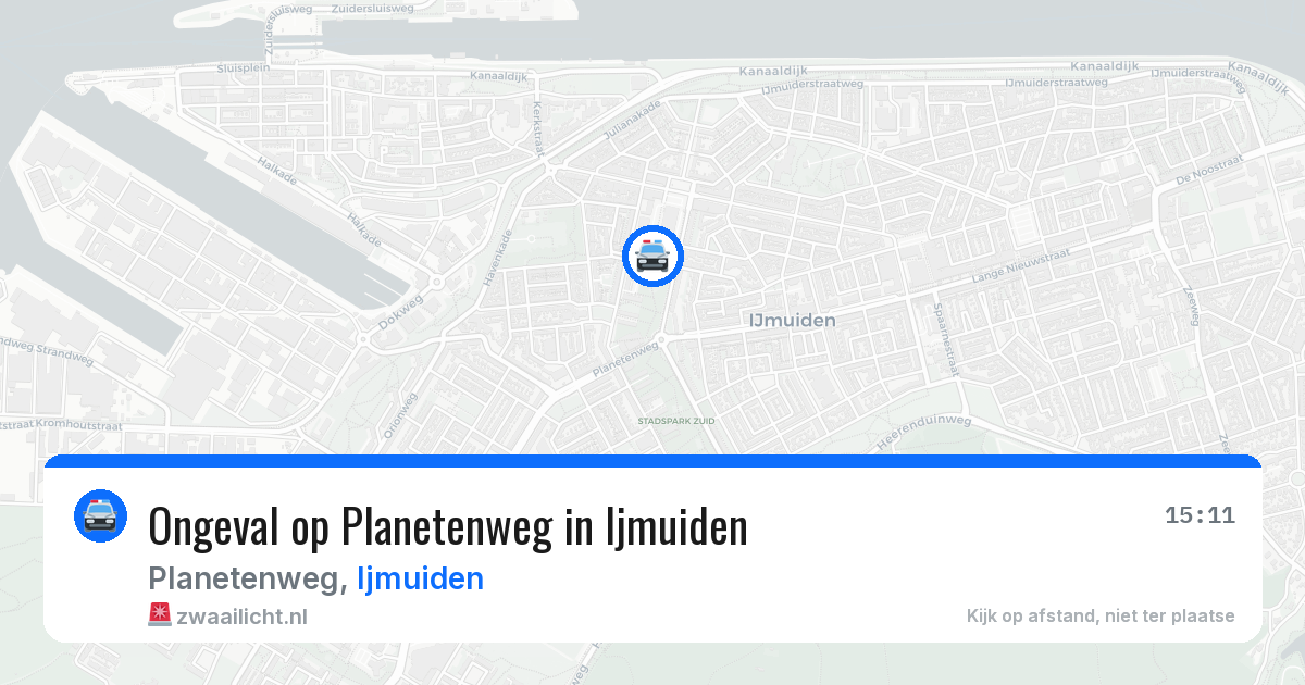 Ongeval op Planetenweg in Ijmuiden — 20 apr 2026