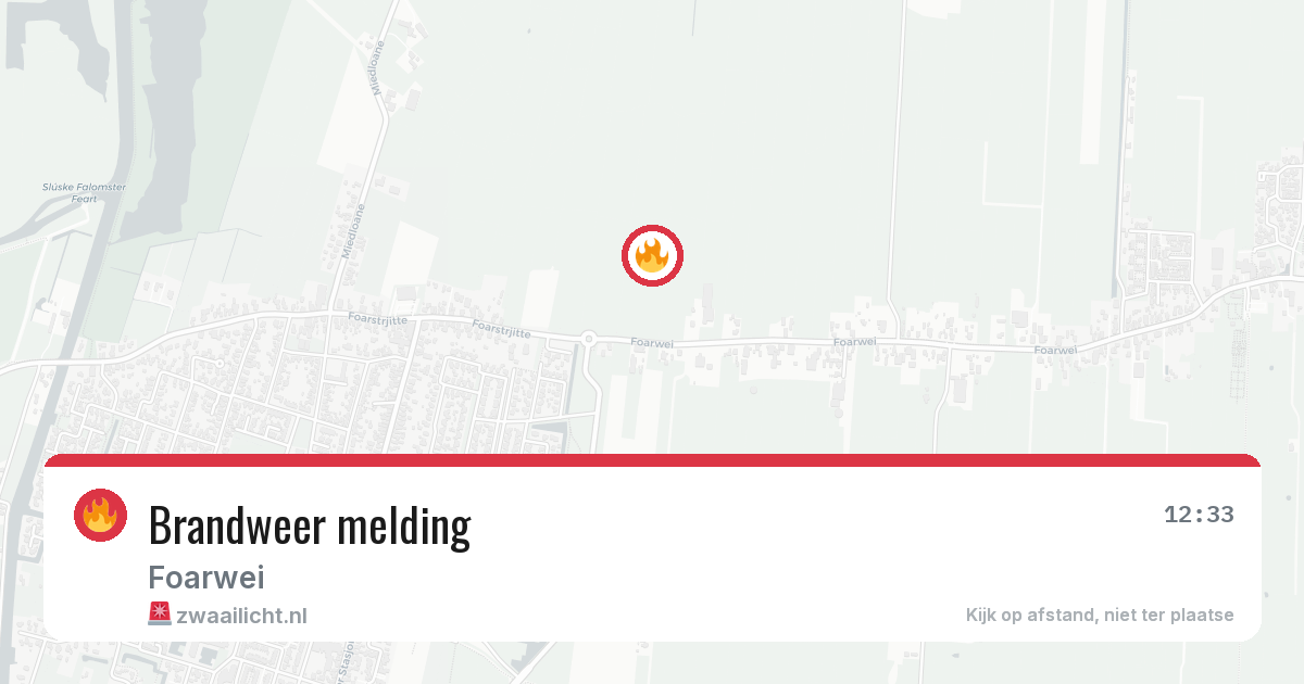 Brandweer melding — 11 apr 2026