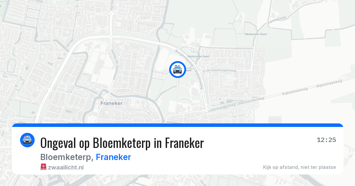 Ongeval op Bloemketerp in Franeker — 14 apr 2026