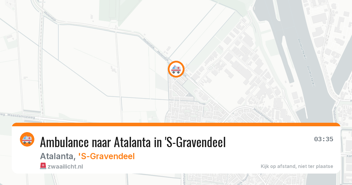 Ambulance naar Atalanta in 'S-Gravendeel — 22 apr 2026