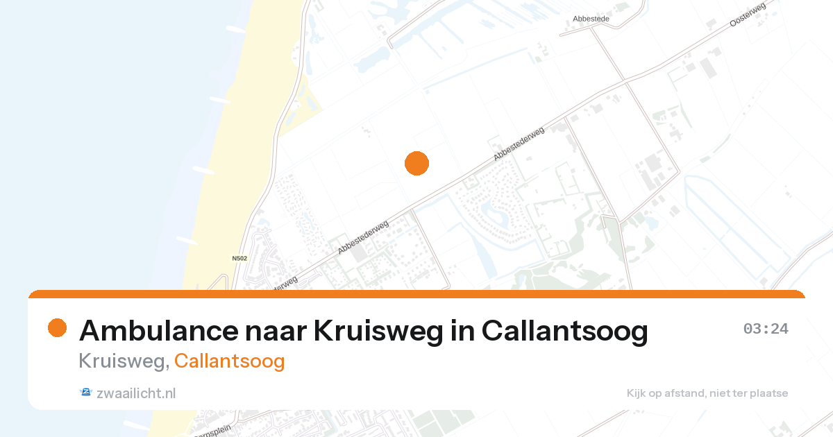 Ambulance naar Kruisweg in Callantsoog — 23 aug 2026