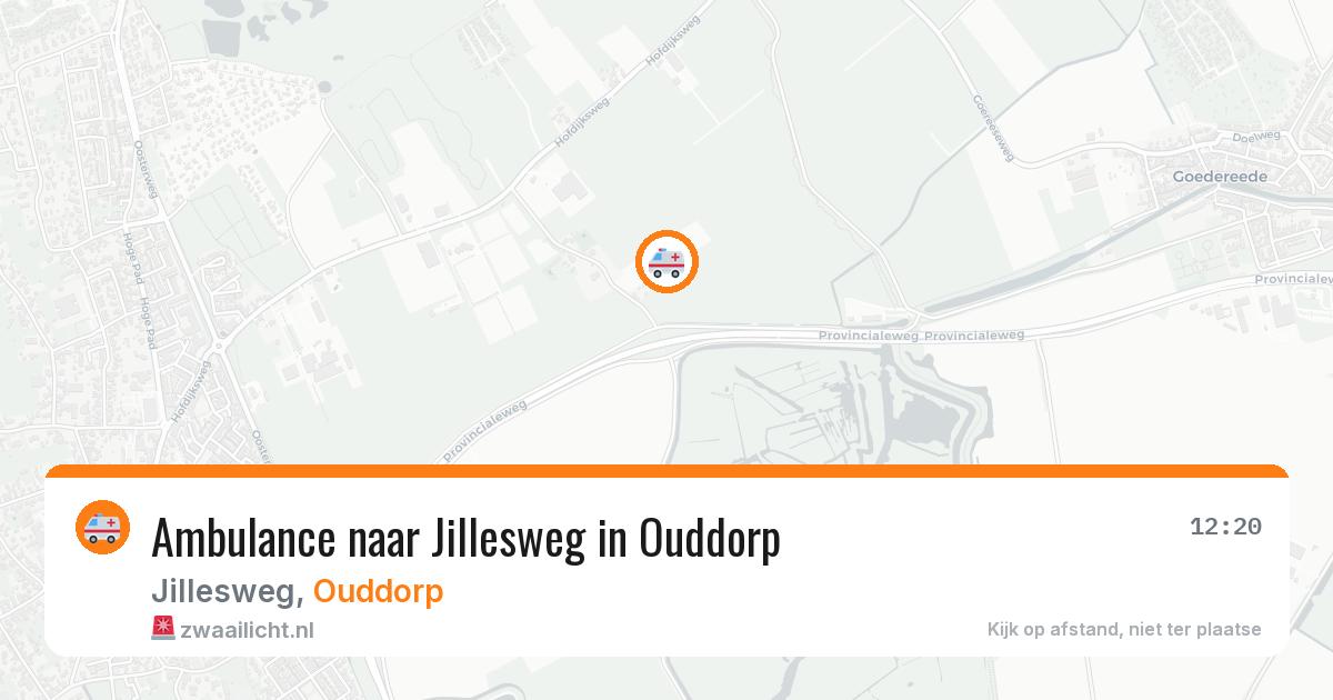 Ambulance naar Jillesweg in Ouddorp — 24 jul 2026