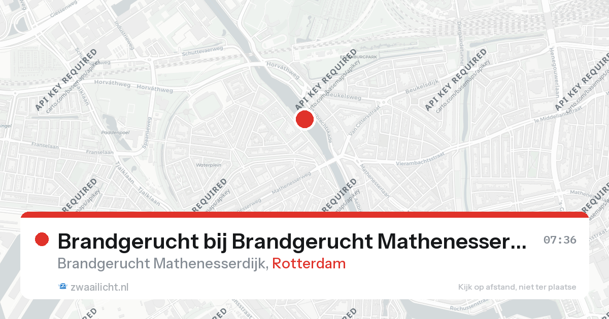 Brandgerucht bij Brandgerucht Mathenesserdijk in Rotterdam — 7 feb 2026