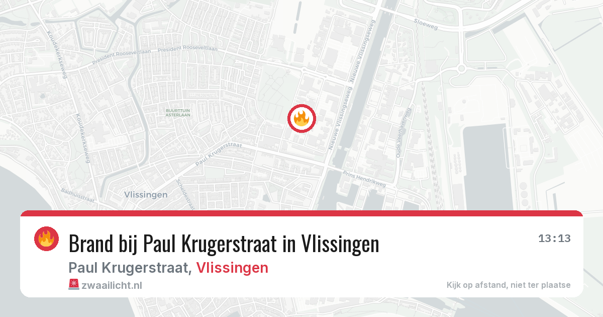 Brand bij Paul Krugerstraat in Vlissingen — 20 jan 2026