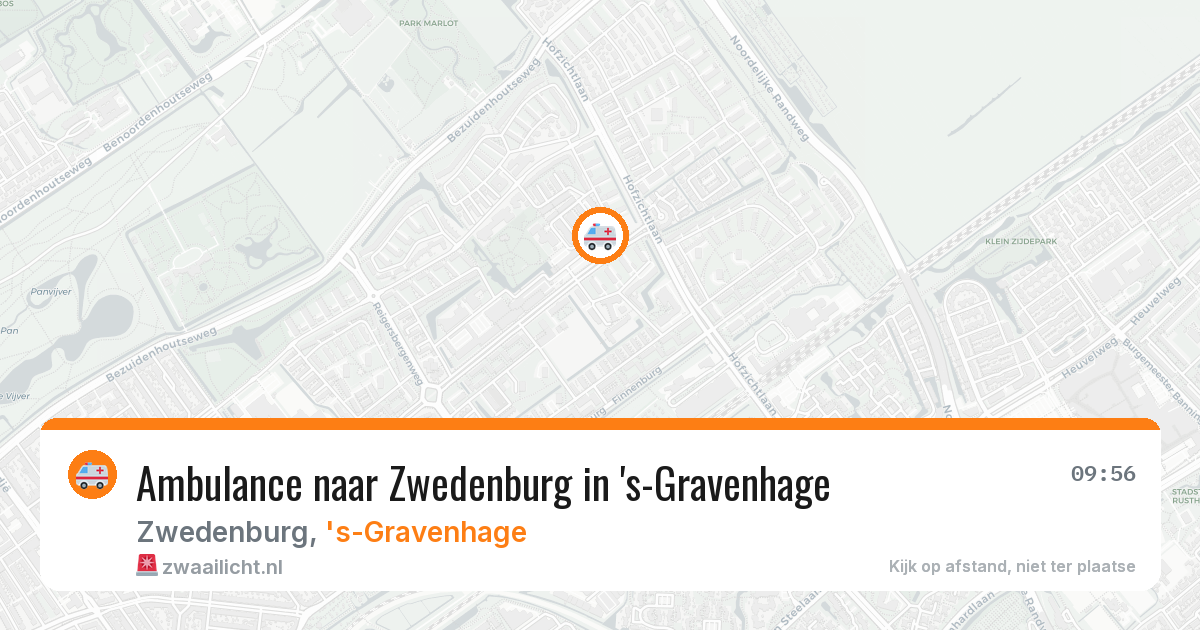 Ambulance naar Zwedenburg in 's-Gravenhage — 27 jun 2026