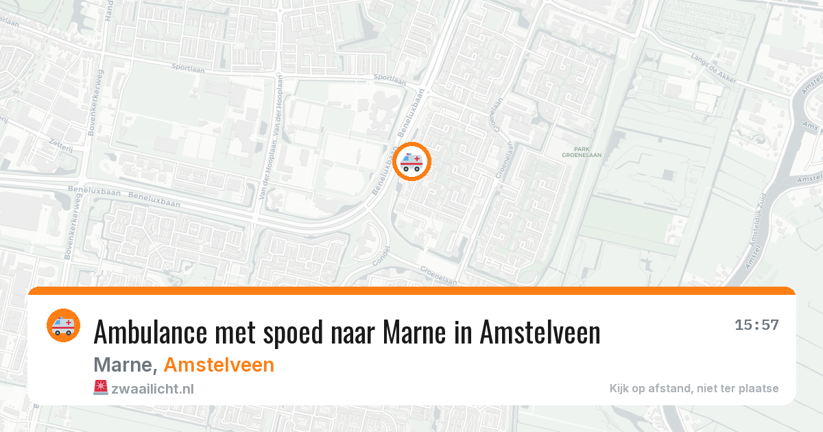 Ambulance met spoed naar Marne in Amstelveen — 9 jun 2026