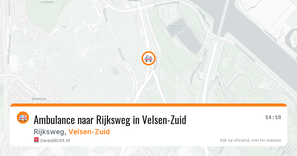 Ambulance naar Rijksweg in Velsen-Zuid — 22 mrt 2026