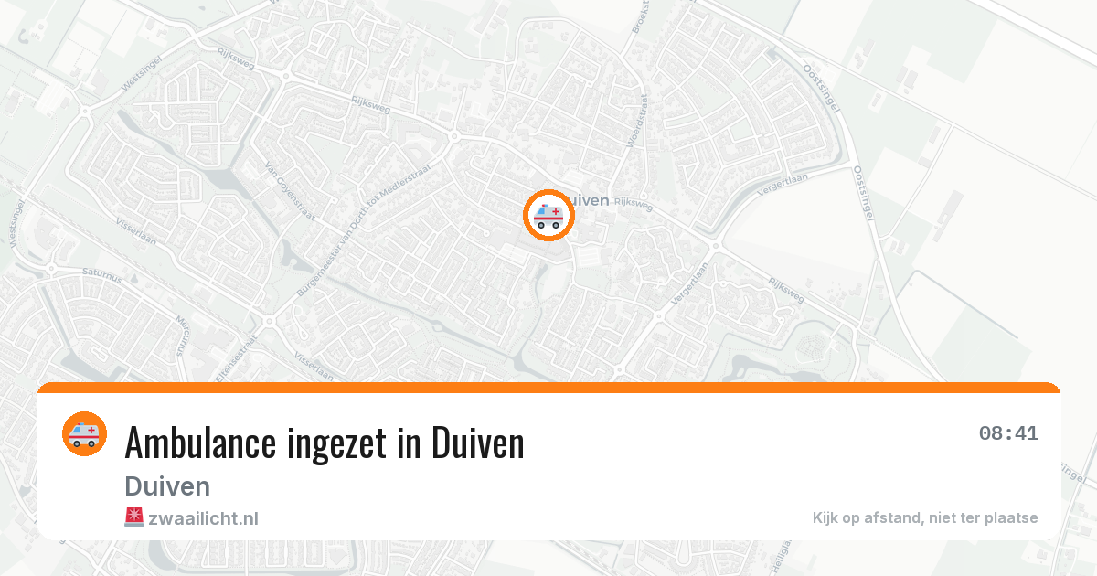 Ambulance ingezet in Duiven — 30 apr 2026