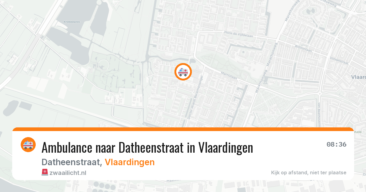 Ambulance naar Datheenstraat in Vlaardingen — 6 apr 2026