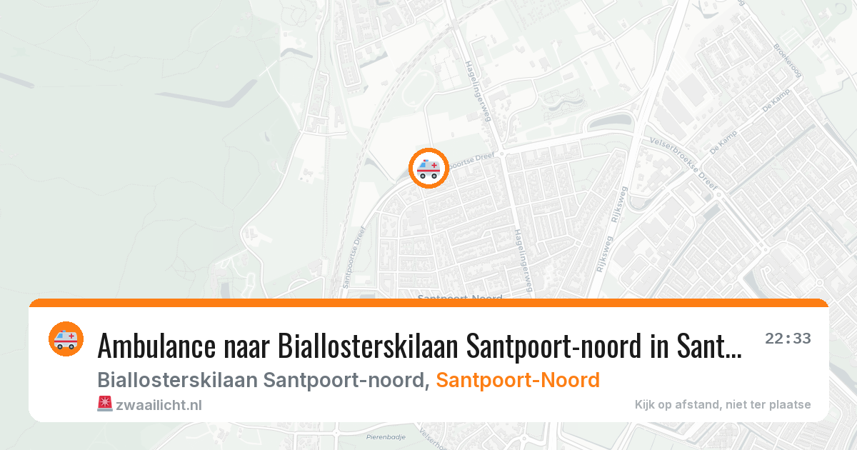 Ambulance naar Biallosterskilaan Santpoort-noord in Santpoort-Noord — 5 mei 2026