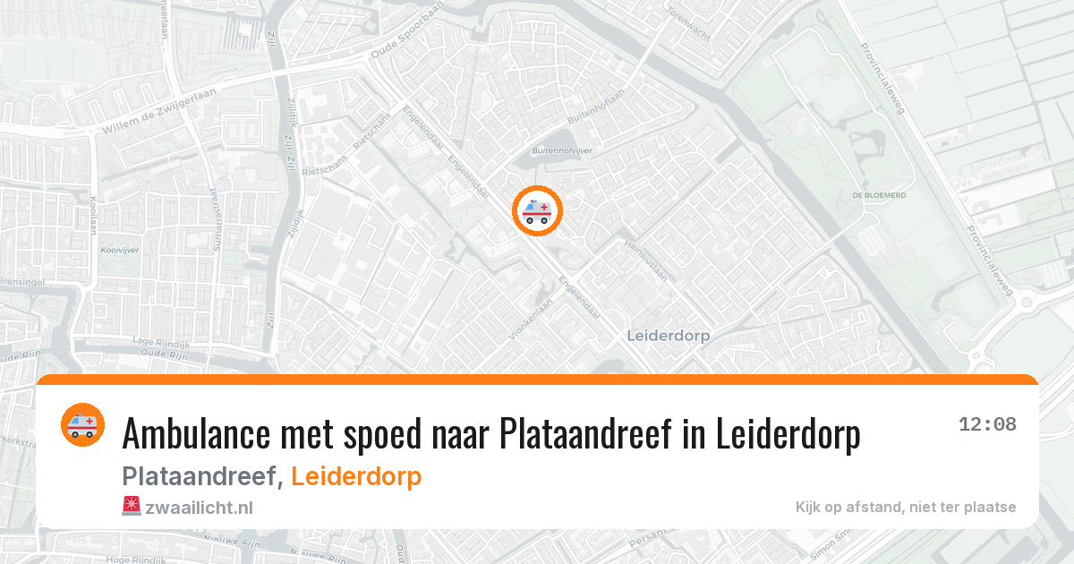 Ambulance met spoed naar Plataandreef in Leiderdorp — 26 apr 2026