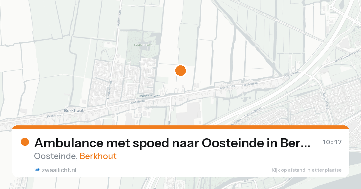 Ambulance met spoed naar Oosteinde in Berkhout — 7 feb 2026