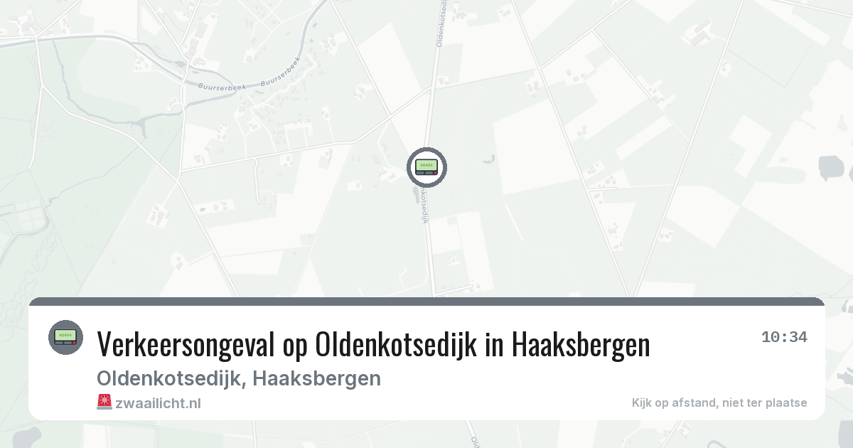 Verkeersongeval op Oldenkotsedijk in Haaksbergen — 7 aug 2026