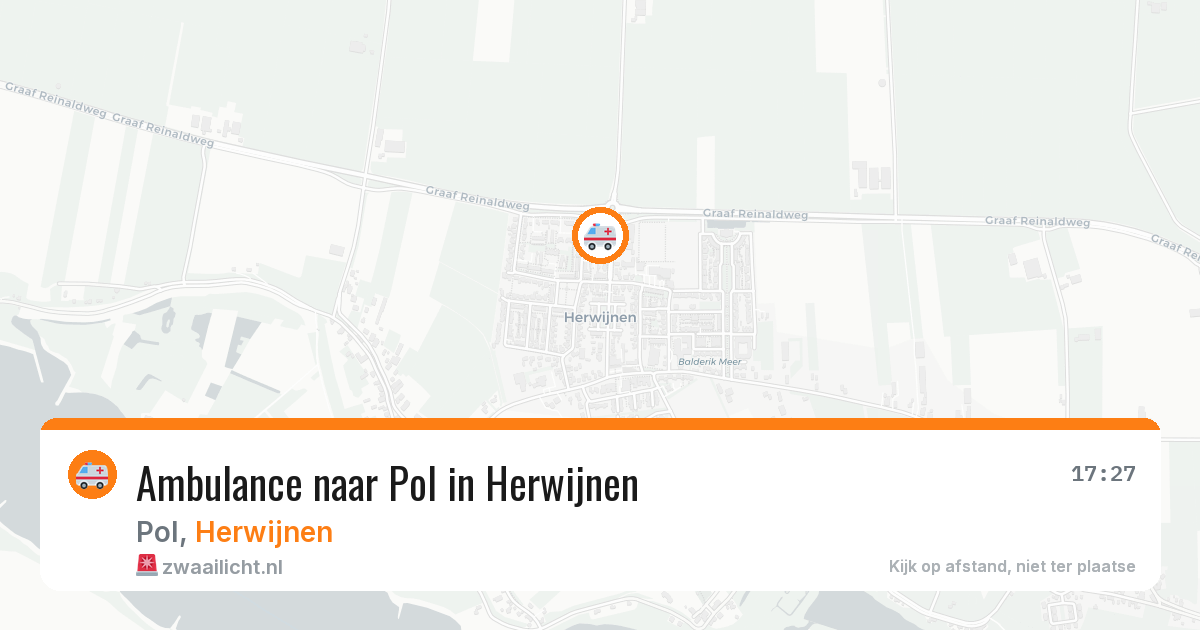 Ambulance naar Pol in Herwijnen — 21 mei 2026