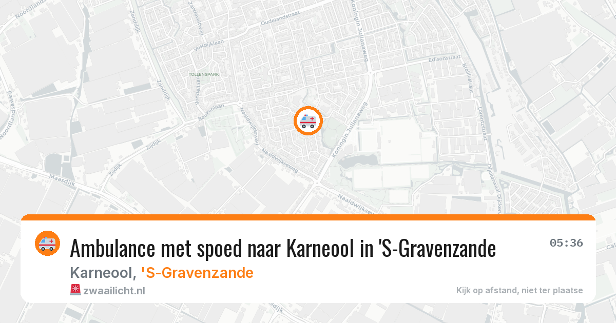 Ambulance met spoed naar Karneool in 'S-Gravenzande — 31 mrt 2026