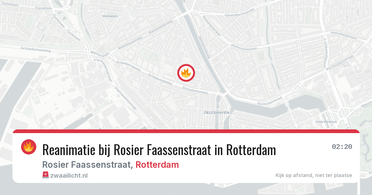 Reanimatie bij Rosier Faassenstraat in Rotterdam — 23 apr 2026