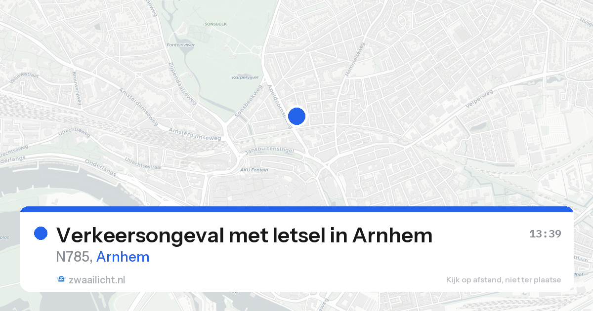 Verkeersongeval met letsel in Arnhem — 13 mei 2026