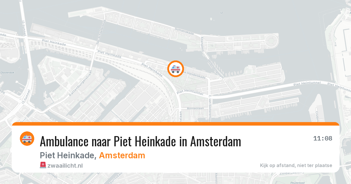 Ambulance naar Piet Heinkade in Amsterdam — 27 jun 2026
