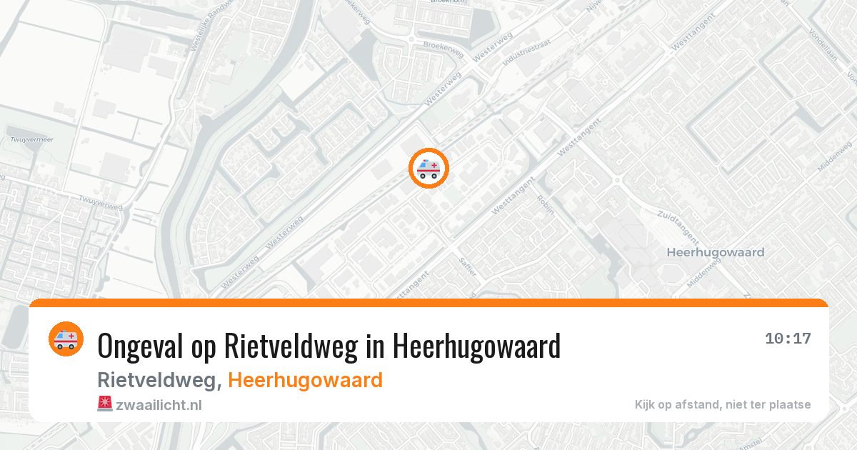 Ongeval op Rietveldweg in Heerhugowaard — 4 mrt 2026