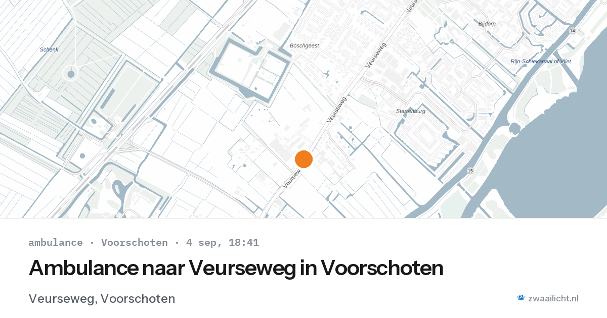 Ambulance naar Veurseweg in Voorschoten — 4 sep 2026