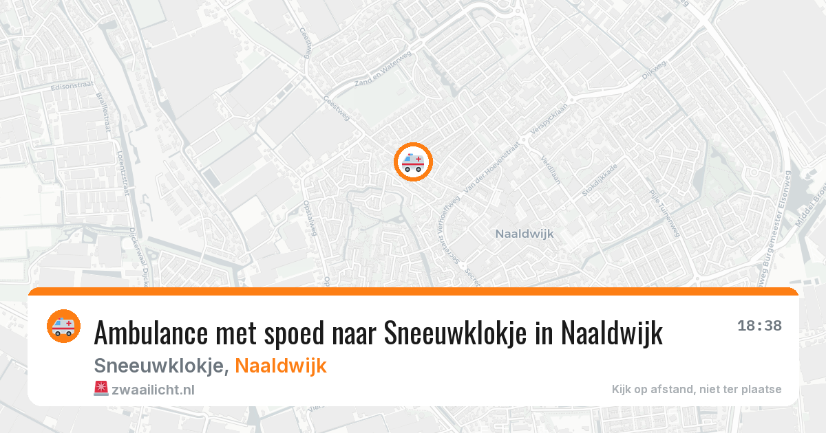 Ambulance met spoed naar Sneeuwklokje in Naaldwijk — 1 jul 2026