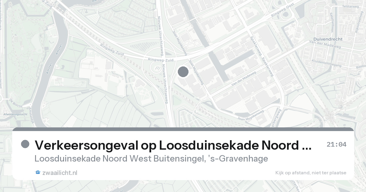Verkeersongeval op Loosduinsekade Noord West Buitensingel in 's-Gravenhage — 31 jan 2026