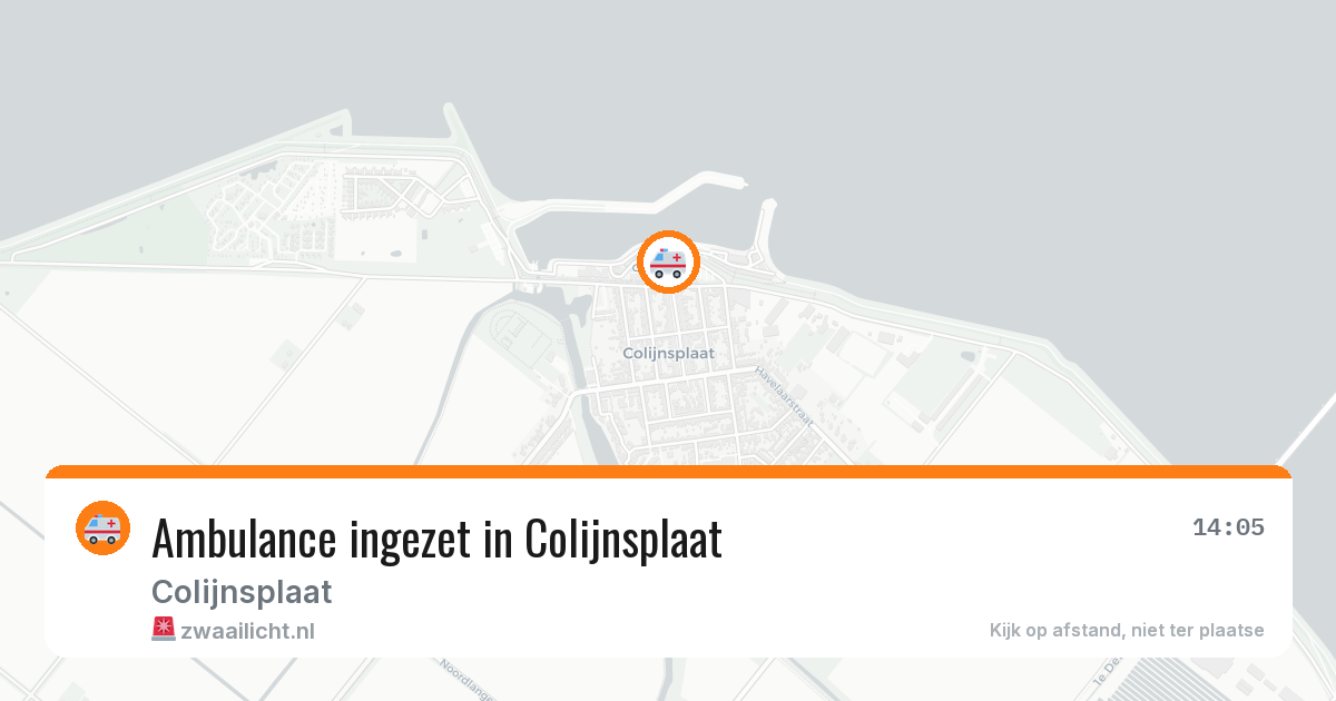 Ambulance ingezet in Colijnsplaat — 21 mei 2026