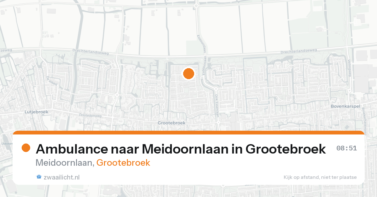 Ambulance naar Meidoornlaan in Grootebroek — 8 feb 2026