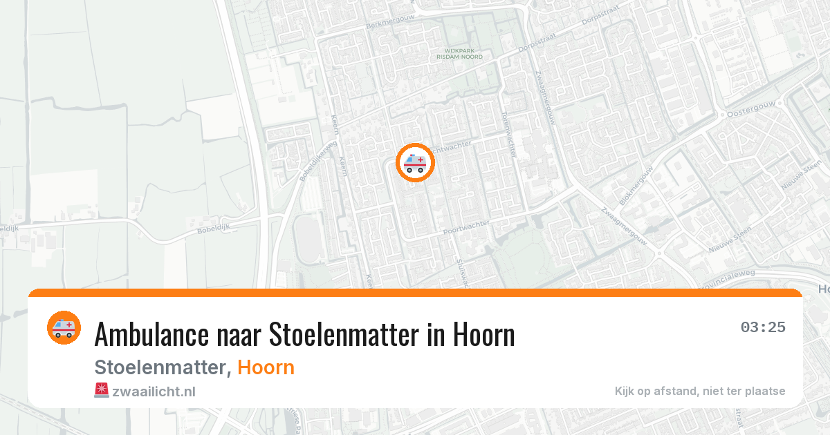 Ambulance naar Stoelenmatter in Hoorn — 11 jun 2026
