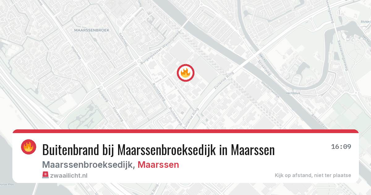 Buitenbrand bij Maarssenbroeksedijk in Maarssen — 17 jun 2026