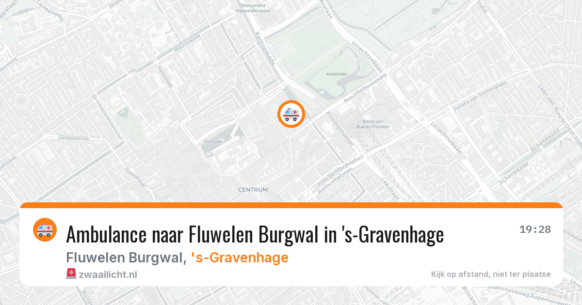 Ambulance naar Fluwelen Burgwal in 's-Gravenhage — 2 jul 2026